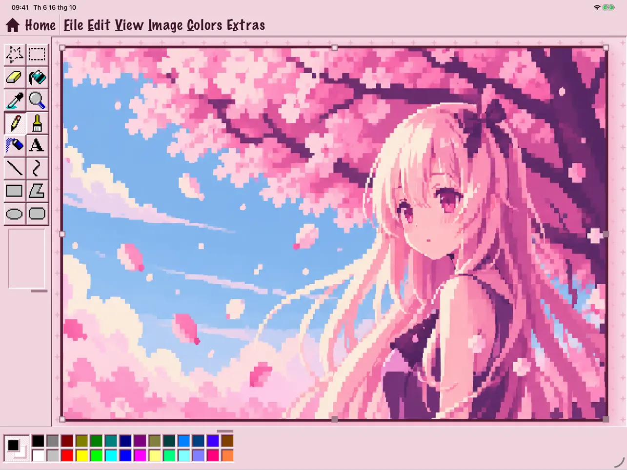 Paint.Ms pixel art on iPad